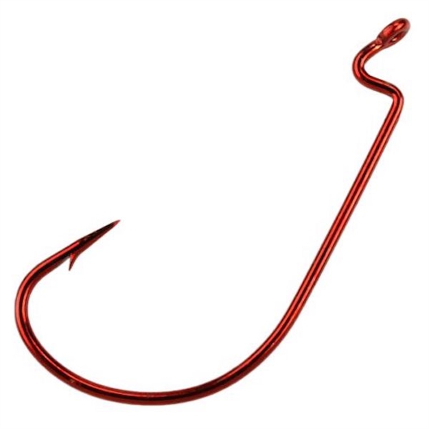 Picture of Mustad Megabite Offset Hook Red 5Pk 37177Np-Rb-5/0-5U