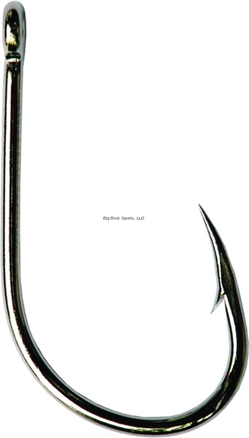 Picture of Mustad Ultrapoint Big Gun Live Bait Hook, Size 6/0, Opti Angle Needle Point, Ringed Eye, Black Nickel, 25 Per Pack