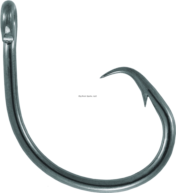 Picture of Mustad Ultrapoint Demon Perfect Circle Hook, Size 2/0, Opti Angle Needle Point, 1X Strong, Ringed Eye, Black Nickel, 10 Per Pack 39940NP-BN-2/0-10U