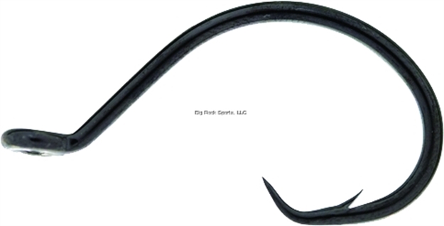 Picture of Mustad Ultrapoint Demon Perfect Circle Hook, Size 6/0, Needle Point, Heavy Wire, Up/Inline Eye, Black Nickel, 7 Per Pack