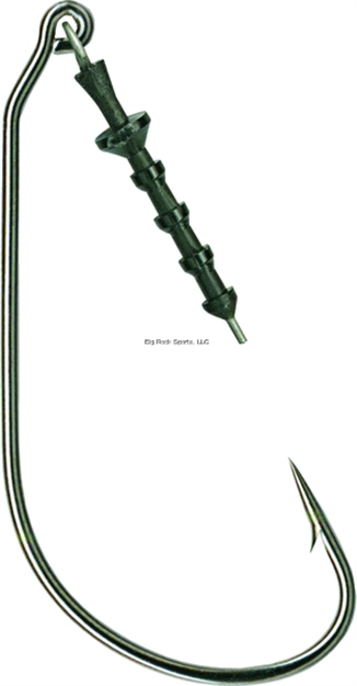 Picture of Mustad Ultrapoint Impact Keeper Hook, Size 3/0, Opti Angle Needle Point, Wide Gap, Ringed Eye, Black Nickel, 5 Per Pack