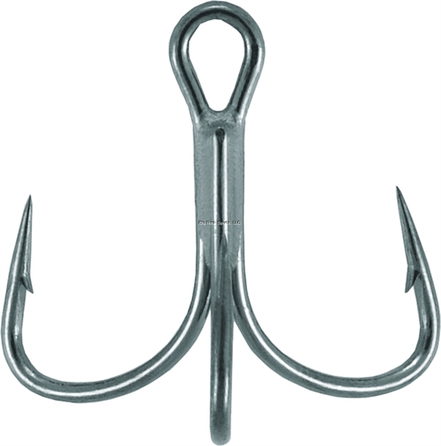 Picture of Mustad Ultrapoint Kvd Elite Triple Grip Treble Hook, Size 2/0, Needle Point, 2X Short Shank, Wide Gap, Black Nickel, 11 Per Pack