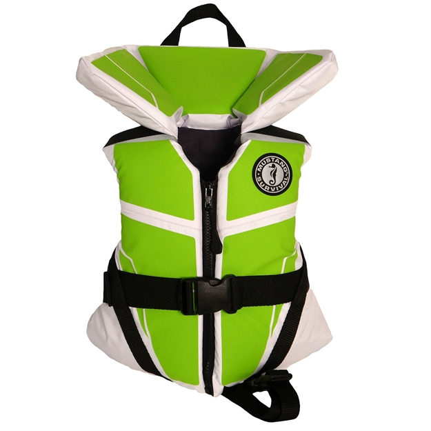 Picture of Mustang Survival Lil' Legends 100 Vest White/Green Infant