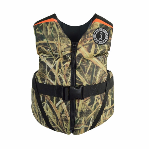 Picture of Mustang Survival Rev Youth Foam Vest Camo 50-90 Lbs