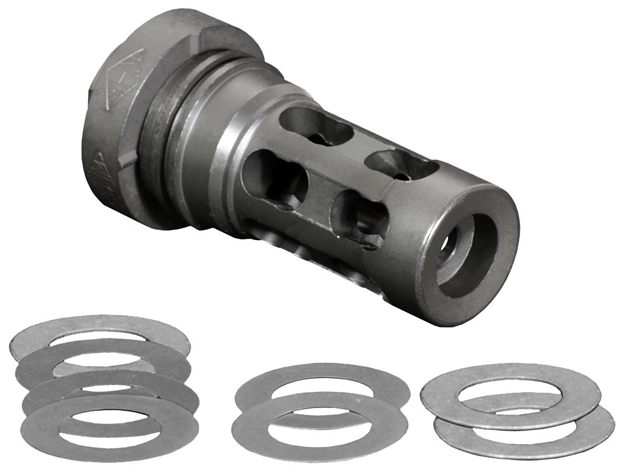 Picture of  Yankee Hill 4302Mb24a QD Light Tactical Muzzle Brake Made OF Black Finish Steel With 5/8"-24 Tpi Threads For 30 Cal Ar-Platform 816701018516