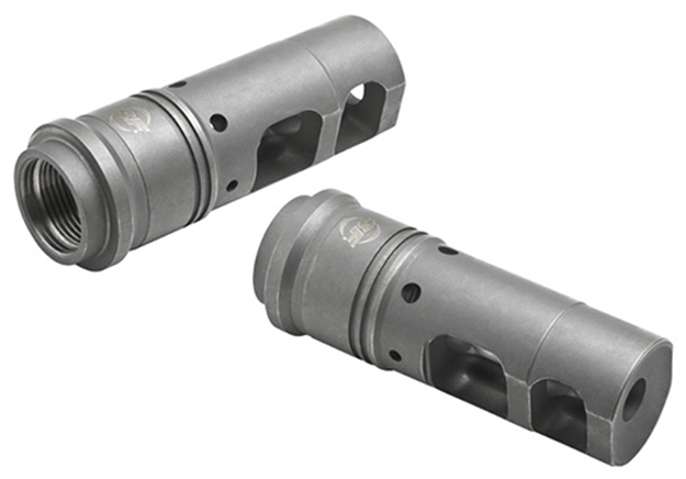 Picture of  Surefire Sfmb5561228 Suppressor Adapter Muzzle Brake 5.56X45mm Nato 1/2"-28 Tpi Stainless Steel
