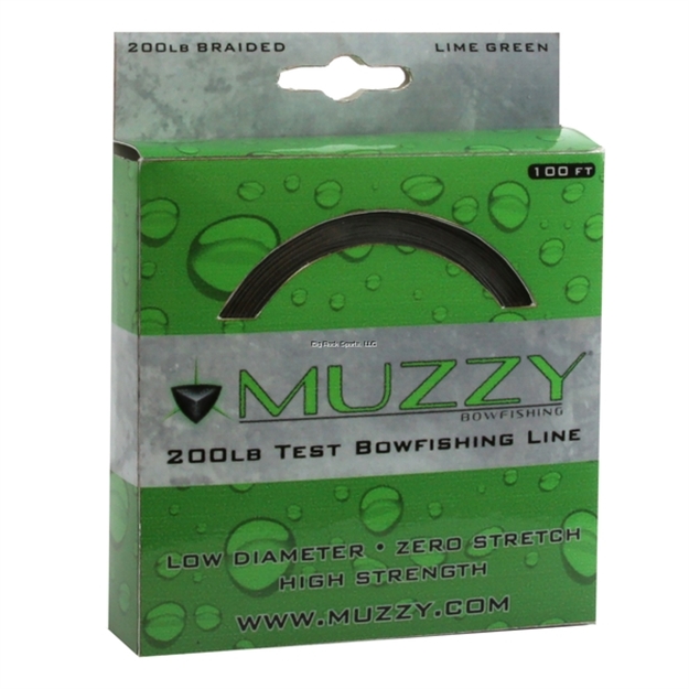 Picture of Muzzy Bowfishing Line Lime Green 200# Braided 100' Spool
