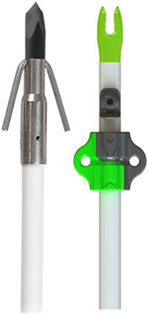 Picture of Muzzy Classic White Fish Arrow With Gar Point (Nock,Bottleslide Installed) 1020GBS