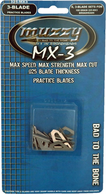 Picture of Muzzy Practice Blades Mx-3 3-Blade 100Gr 6 Sets<