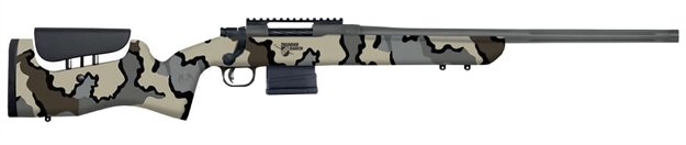 Picture of Mossberg Mvp LR Bolt Rifle 7.62Mm 20" Med Fluted Bbl Wood Camo Kuiu Stk, Thunder Ranch 10 RD Mag Pic Rail 28041 015813280419