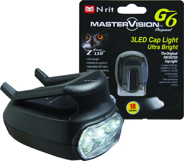 Picture of N-Rit G6 Ultra Mini Cap Light White Light 18 Lumens-Blk