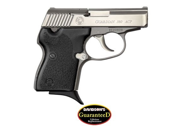 Picture of North American Arms 380Guardian Guardian  380 Acp 6+1 2.50" Stainless Steel Barrel, Stainless Steel Serrated Slide, Stainless Steel Frame, Black Rubber Grip, Right Hand 380GUARDS 744253000942