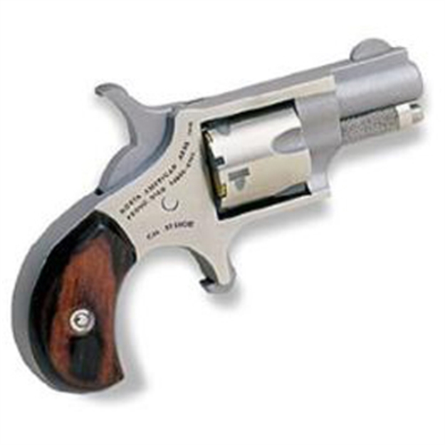 Picture of North American Arms 22S Mini-Revolver  22 Short 5Rd 1.13" Barrel, Overall Stainless Steel Finish, Rosewood Birdshead Grip NAA-22S 744253000324
