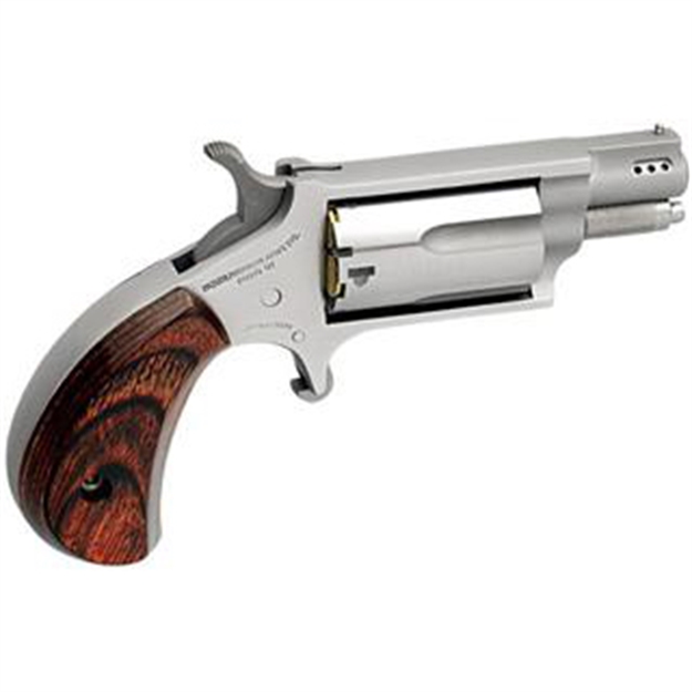 Picture of North American Arms 22Mscp Mini-Revolver Combo 22 Lr/22 Wmr 5 Shot 1.63" Stainless Steel Ported Barrel, Stainless Steel Frame & Cylinder, Rosewood Birdshead Grip, Exposed Hammer NAA-22MSC-P 744253002168