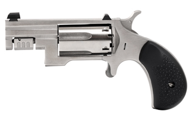 Picture of  North American Arms Sntc Sentinel Conversion 22 Wmr/22 LR 5 Shot 1.42" Matte Stainless Steel Barrel, Stainless Cylinder, Matte Stainless Steel Frame ,Slip-On Rubber Pebble Grip, Exposed Hammer 744253003721