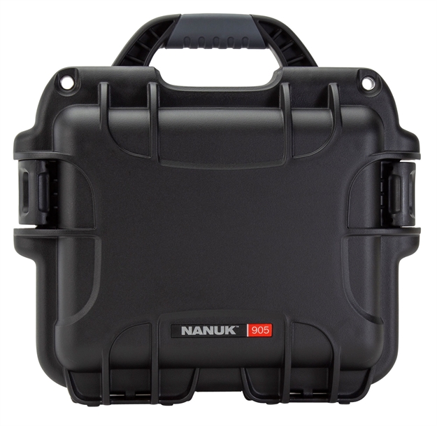 Picture of  Nanuk 905-1001 905  Waterproof Black Resin With Foam Padding & Airline Approved 9.40" L X 7.40" W X 5.50" H Interior Dimensions 666365000248