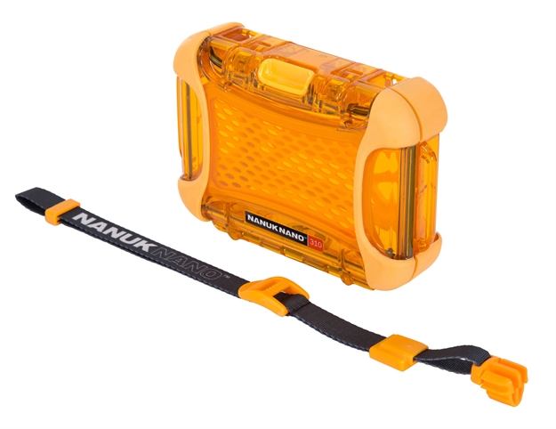 Picture of  Nanuk 310-0003 Nano 310 Water-Resistant Orange Polycarbonate Material With Powerclaw Latches 5.20" L X 3" W X 1.10" H Interior Dimensions Includes Carry Strap 666365013620