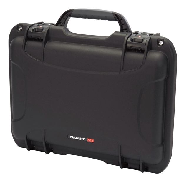 Picture of  Nanuk 923-1001 923  Black Polymer With Foam Padding & Latches 16.60" L X 11.30" W X 5.40" H Interior Dimensions