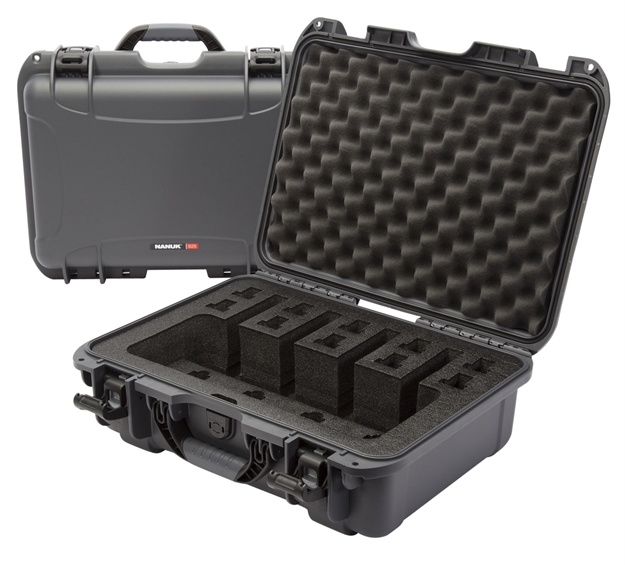 Picture of Nanuk 9254Up7 925 4 UP Gun Case Waterproof Graphite Resin W/ Closed-Cell Foam Padding 17" L X 11.80" W X 6.40" H Interior Dimensions 925-4UP7 666365018014