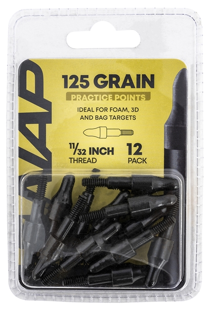 Picture of Nap Nap60p3dp1132x 3D Practice Points Field Tips Fixed 125 GR Black/ 12 Pack NAP-60-P3DP-1132X 888151023433