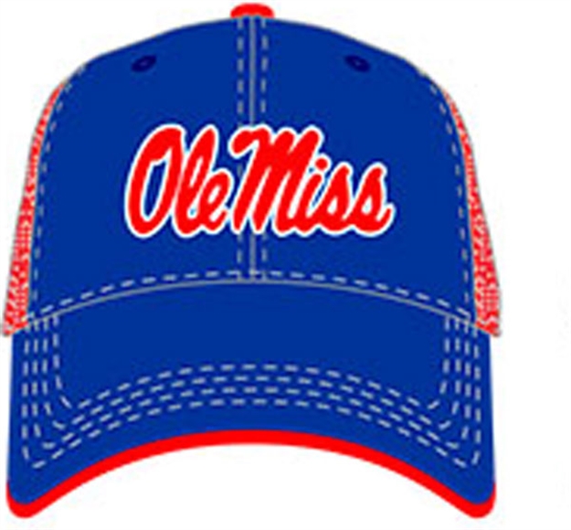 Picture of National Cap & Sportswear Blitz Mesh Cap Ole Miss 1320-OM