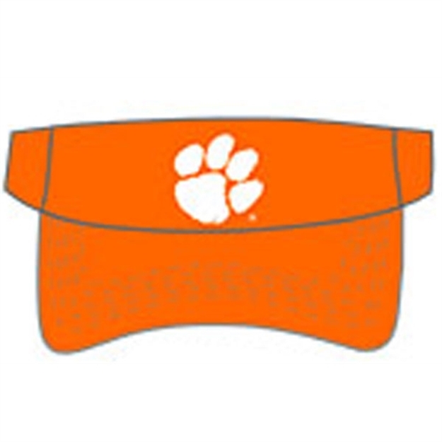 Picture of National Cap & Sportswear Champ Solid Visor Clemson