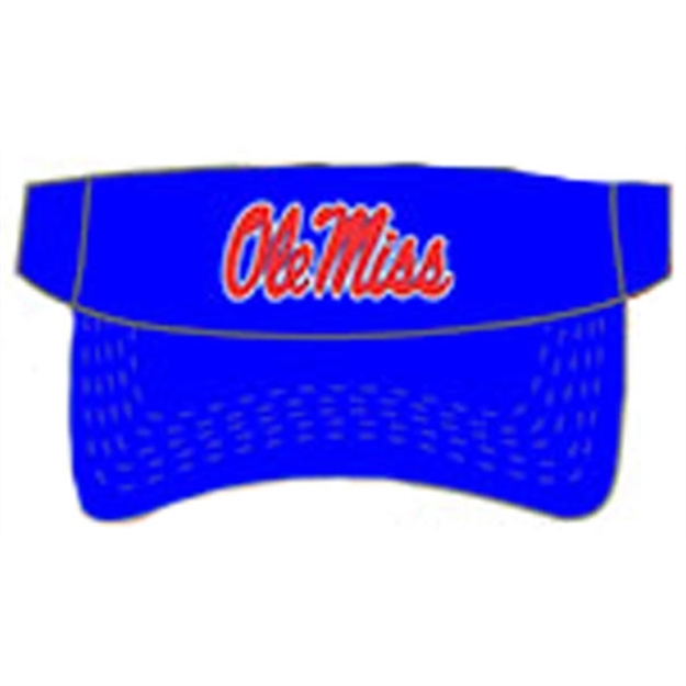Picture of National Cap & Sportswear Champ Solid Visor Ole Miss