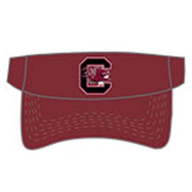 Picture of National Cap & Sportswear Champ Solid Visor S. Car Garnet