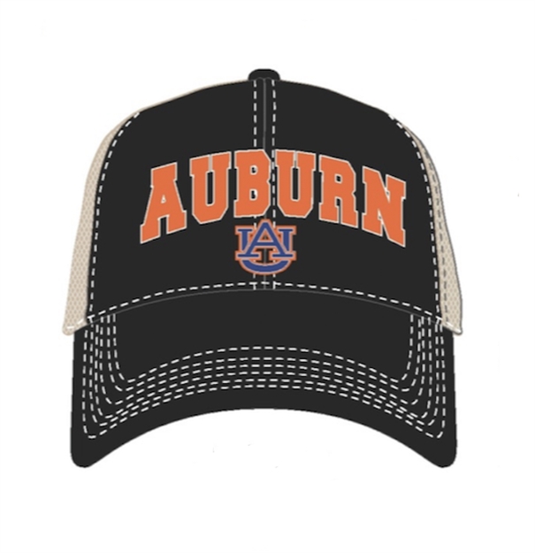 Picture of National Cap & Sportswear Falcon Tan Mesh Back Auburn ?1901-AU