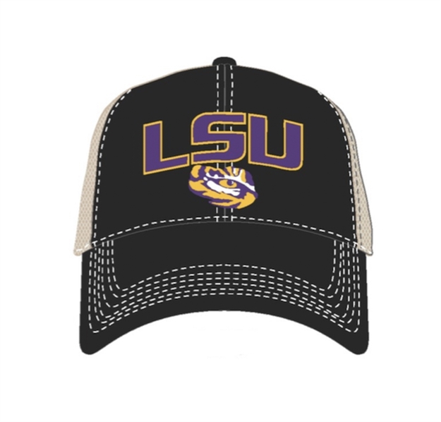 Picture of National Cap & Sportswear Falcon Tan Mesh Back Lsu ?1901-LSU