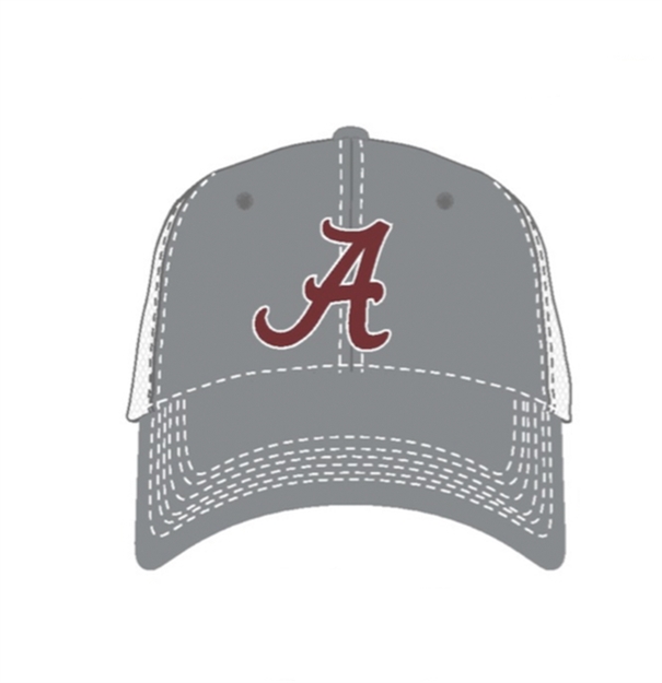 Picture of National Cap & Sportswear Grey Ghost Mesh Back Alabama