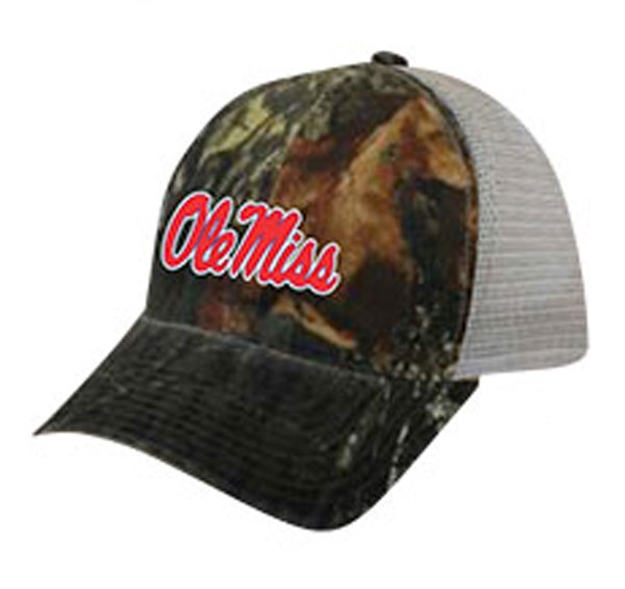Picture of National Cap & Sportswear Mobu Tonal Mesh Cap Ole Miss 1420-OM