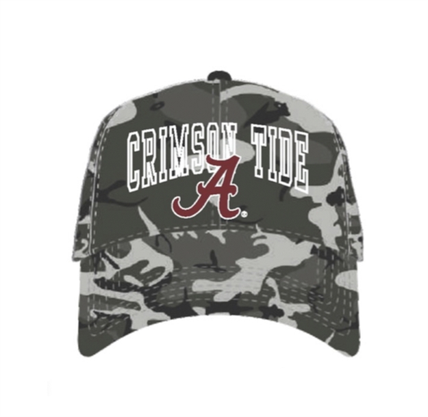Picture of National Cap & Sportswear Wideout Grey Woodland Alabama
