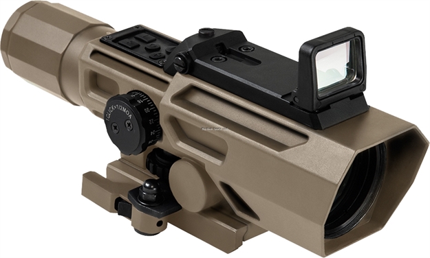 Picture of NC Star Ado 3-9X42mm Scope /With Flip UP Red Dot Optic/ Locking Quick Release Mount/ Tan