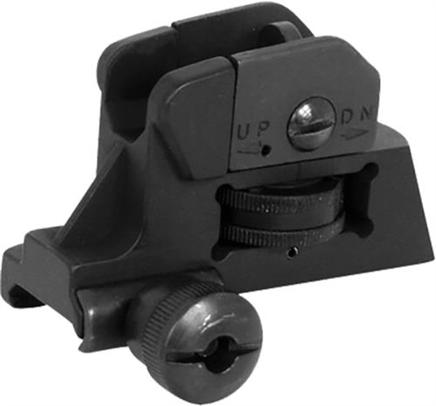 Picture of  Ncstar Mardrs Ar15 Rear A2 Backup Iron Sight  Black Dual Aperture For Ar-15 814108014063