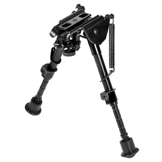Picture of  Ncstar Abpgc2 Precision Grade Compact Notched Bipod 5.5-8" W/Notched Legs Aluminum/Steel Includes 3 Adapters