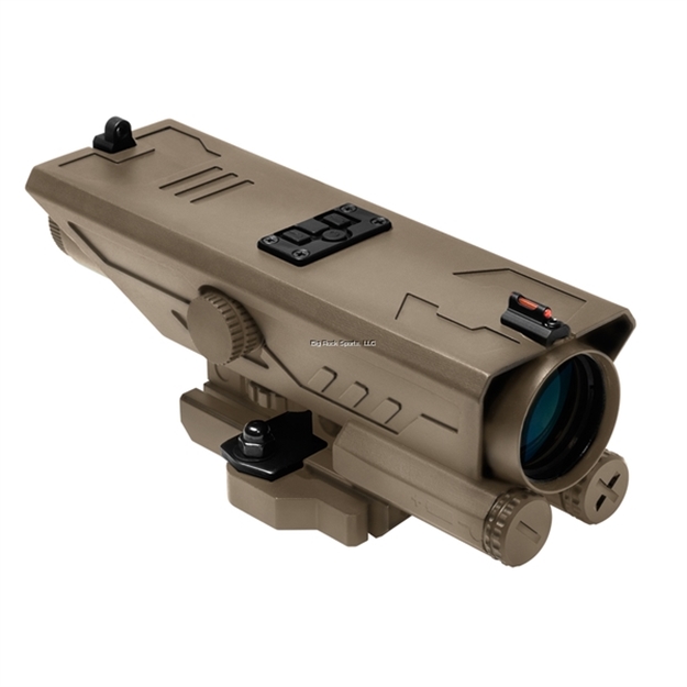 Picture of NC Star Delta 4X30 Scope /White & Red Nav Led/ AA Batteries/ Locking Quick Release Mount/ Tan