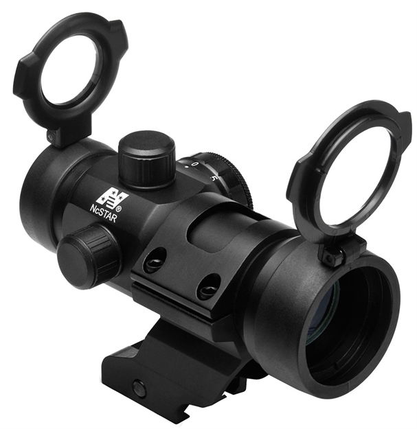 Picture of  Ncstar Dmrg130 30 MM Red & Green Dot Tube Reflex Optic  1X30mm 3 Moa Red/Green Dual Illuminated Reticle Black Anodized Aluminum