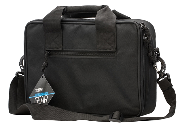 Picture of  Ncstar Cpdx2971b Vism Double Pistol Range Bag W/ Mag Pouches Loop Fasteners Zippers Padding & Black Finish