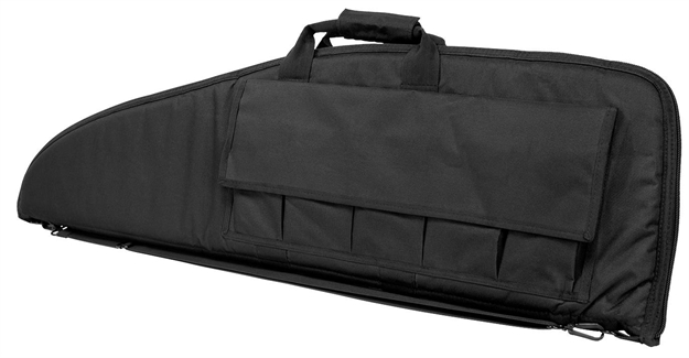 Picture of Ncstar Cv290740 Vism Rifle Case Black Pvc Nylon W/ Foam Padding Double Zippers Carry Handle & ID Holder CV2907-40