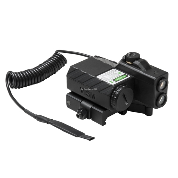 Picture of NC Star Offset Laser Designator W/Nav Leds, Green Laser, Red And White Nav Lights/Inlc. Pressure Switch/Black