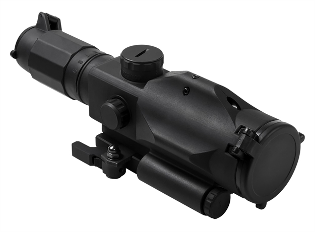 Picture of NC Star Srt 3-9X40 Gen 3 Rubber Compact Scope/Green Laser/P4 Sniper Ret/Red & Blue Ill/Quick Release/Green Lens VSRTP3940GV3