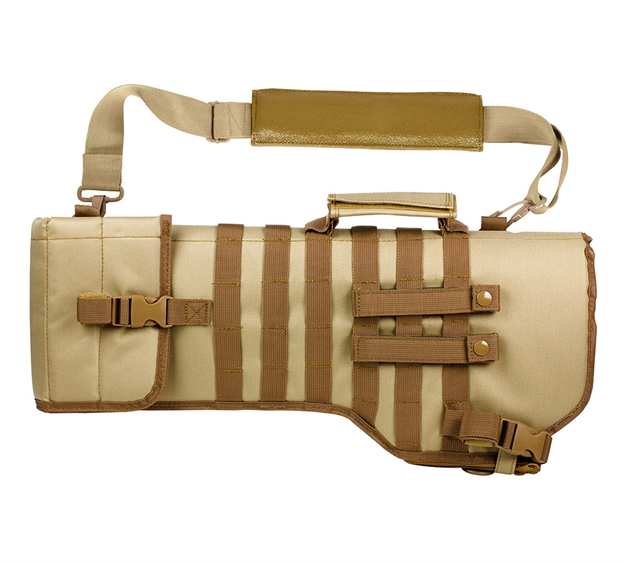 Picture of  Ncstar Cvrscb2919t Vism Scabbard W/ Tan Finish Molle Webbing D-Ring & Grommet For Drainage For Rifle/Carbine