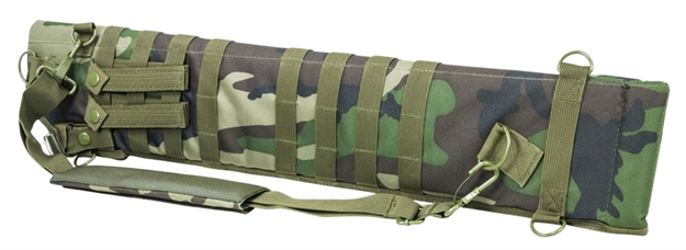 Picture of  Ncstar Cvscb2917wc Vism Shotgun Scabbard Woodland Camo 600D Pvc 29"- 34.75"
