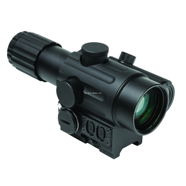 Picture of NC Star Vism Duo Series 4X34 Scope/Lh Built IN Offset Green Dot Reflex Sight Blue Ill Urban Tact Reticle/Picatinny Base Green Lens