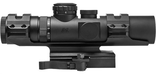 Picture of NC Star Xrs Compact Scope, 2-7X32mm, Mil-Dot Reticle, 34Mm Tube, Bikini Covers, Blk