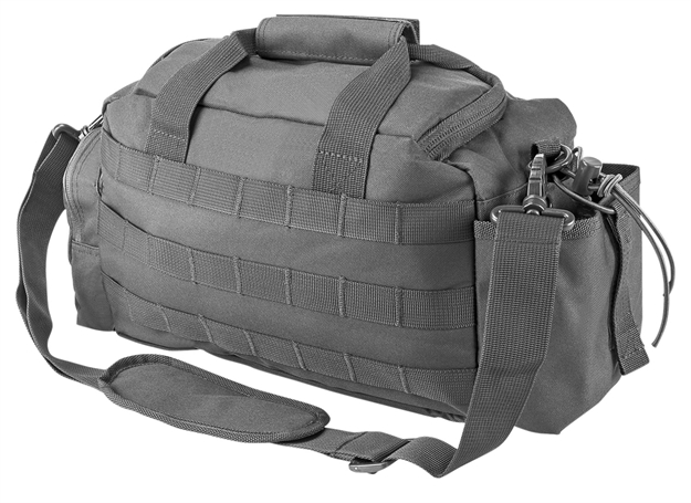 Picture of  Ncstar Cvsrb2985u Vism Small Range Bag Side Pockets, Pals Webbing, Carry Handles/Adjustable Shoulder Strap, 12"L X 5"W X 7"H Interior Dimensions Urban Gray