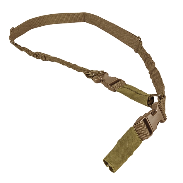 Picture of  Ncstar Aars21pt Vism Sling Tan Nylon Strap W/Elastic Shock-Cord 55"-72" Oal Adjustable Bungee