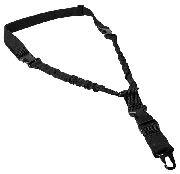 Picture of  Ncstar Adbs1pb Single Point Sling Deluxe Black Nylon 30"-38" Adjustable Bungee 848754008350