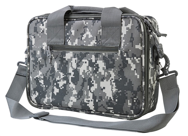 Picture of  Ncstar Cpdx2971d Vism Double Pistol Range Bag W/ Mag Pouches Loop Fasteners Zippers Padding & Digital Camouflage Finish 848754005366